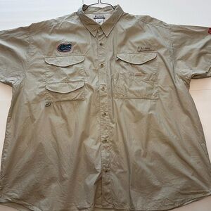 Columbia Florida Gators Short Sleeve Button Up 3XL
